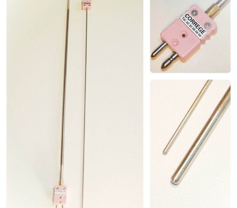 Thermocouple avec sortie par connecteur mâle standard